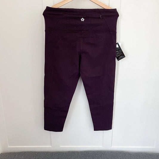 Danskin Now, Pants & Jumpsuits, Danskin Capri Leggings Womens Size Small  Drimore Purple Ombre Athletic Workout