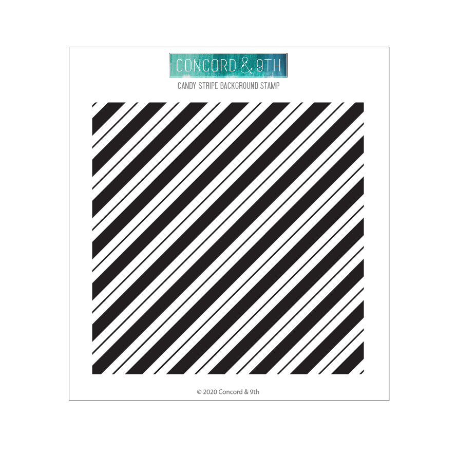 Candy Stripe Background Stamp Concord 9th