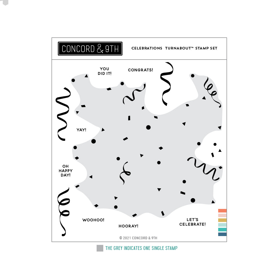 Snowflakes Turnabout™ Stamp Set - Concord & 9th