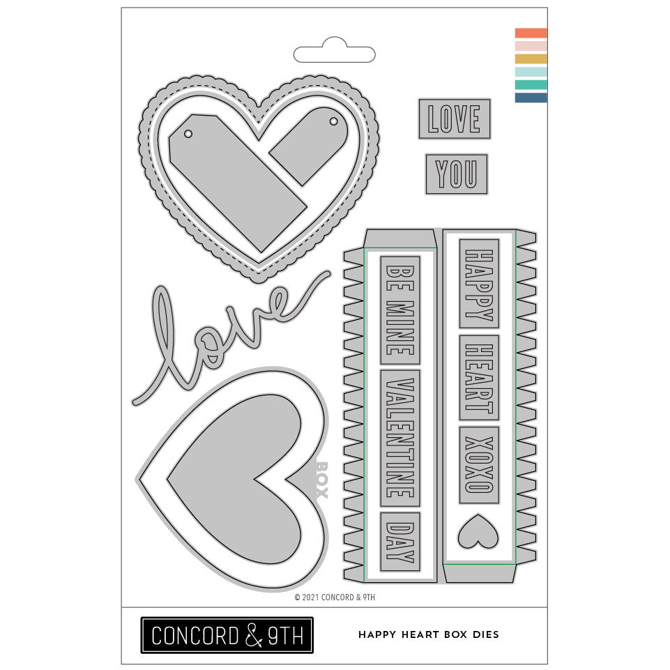 Happy Heart Stamp Set - Concord & 9th