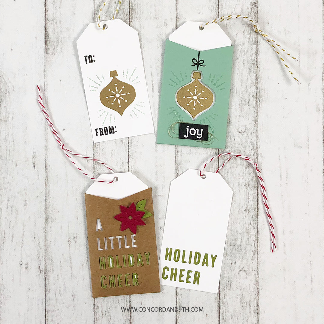 Concord & 9th Holiday Cheer Tags dies  ̹ ˻