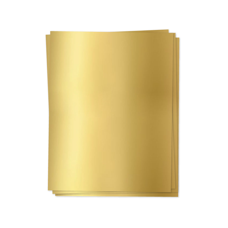 Matte Gold Foil Sheets - Adhesive Backed