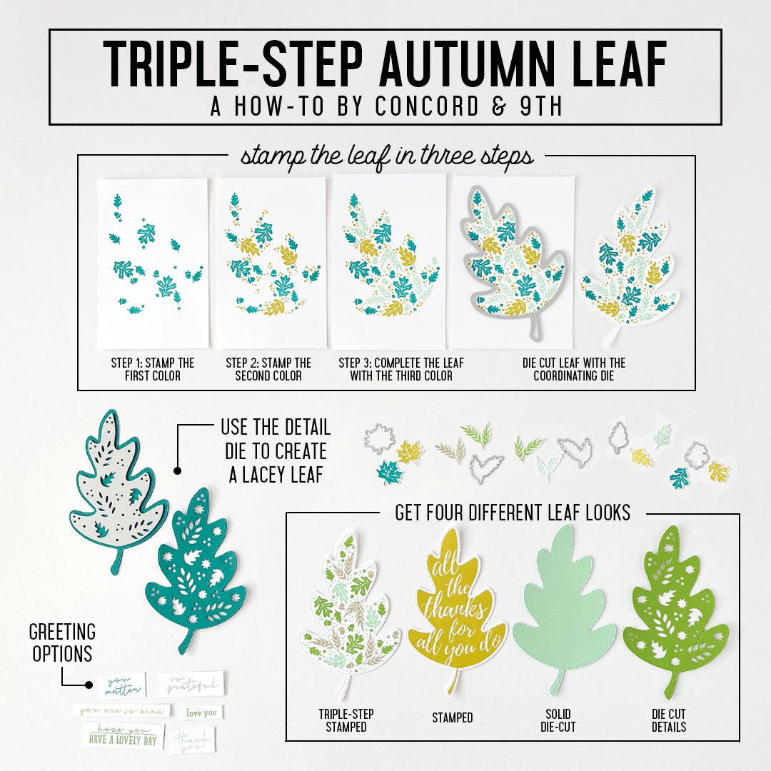 Triple-Step Autumn Leaf Bundle - Concord &amp; 9th