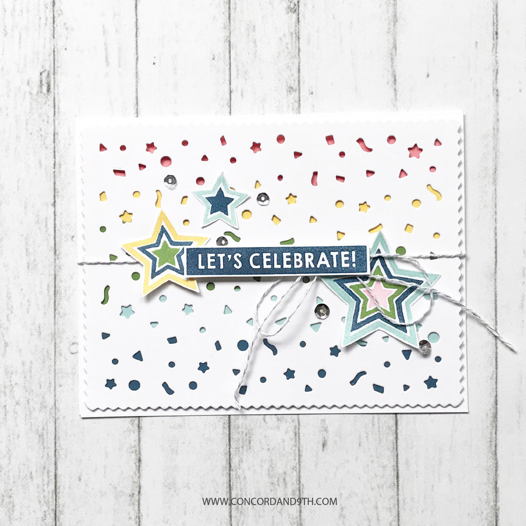 Confetti Card Dies - Concord & 9th