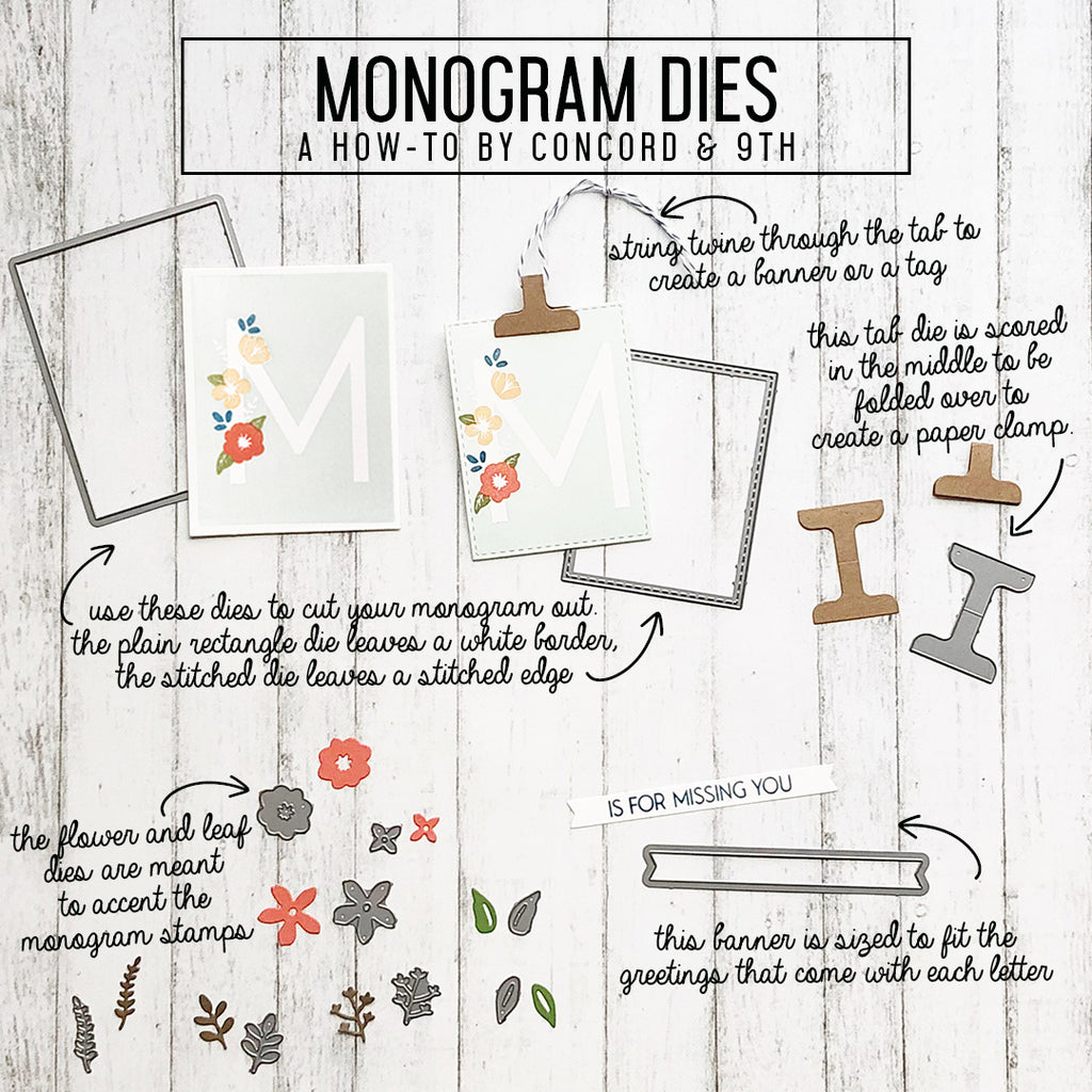 Monogram dies