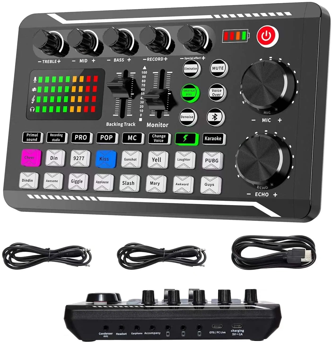 Ultimate Sound Bliss: Live Mixer with DJ Effects, Voice Changer, and Bluetooth for YouTube Streaming!