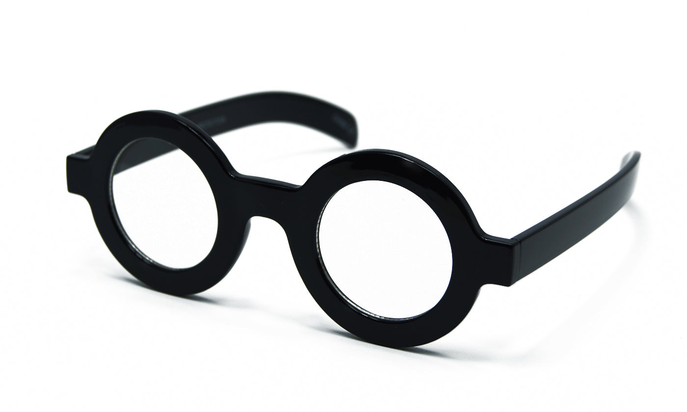 designer round glasses