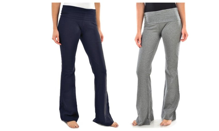 grey flare yoga pants