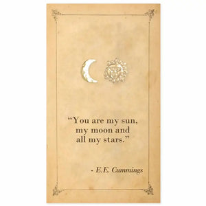 Literary Quotes- Celestial Post Earrings - The Tulip Magnolia