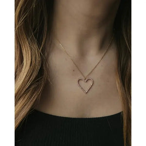 Cherish Crystal Heart Necklace - The Tulip Magnolia