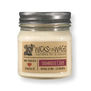 Wicks for Wags Soy Candle - Farmhouse Cider - The Tulip Magnolia