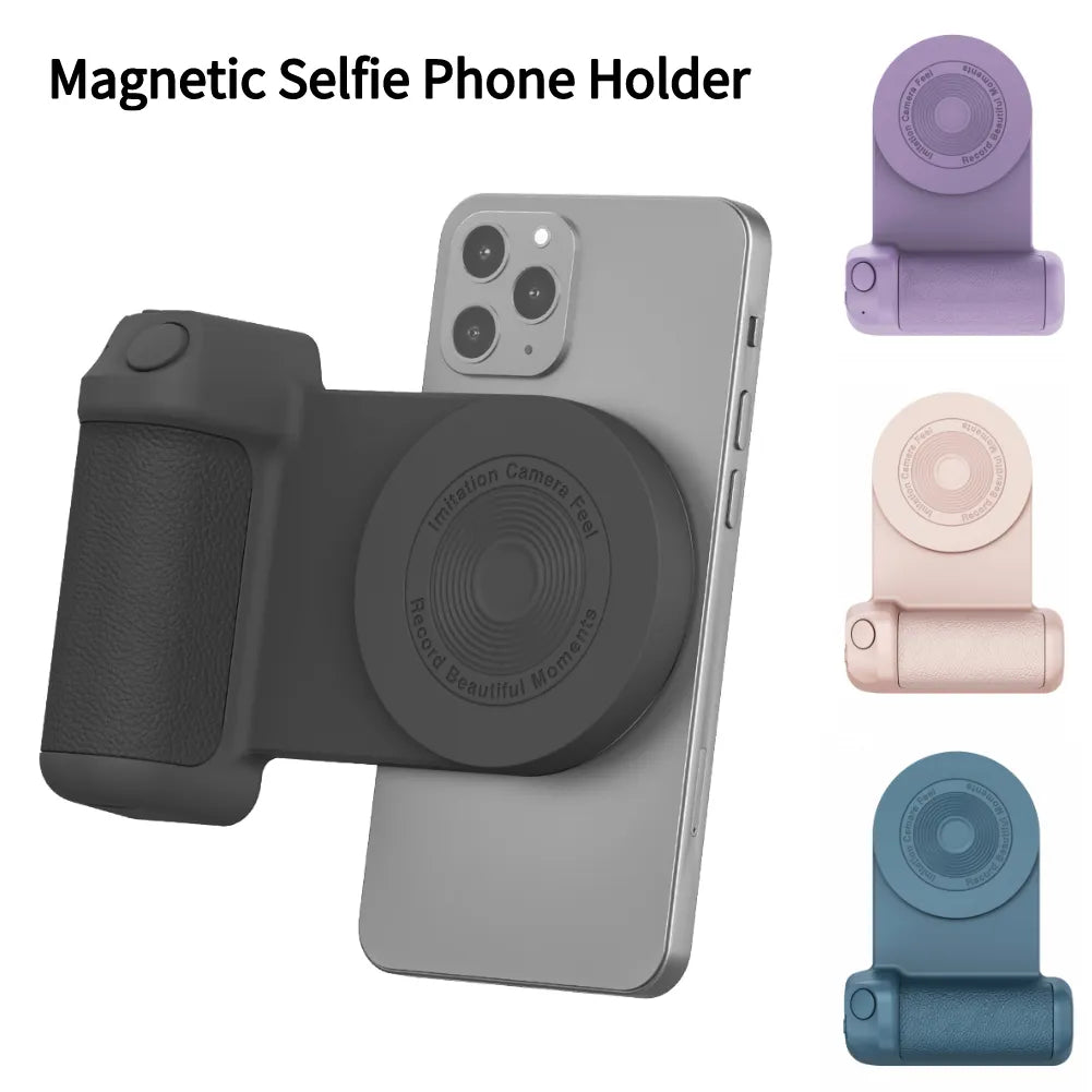 Magnetic Camera Handle Photo Bracket Smart Bluetooth Mobile Phone Anti-shake Selfie Device Desktop Wireless Charging Phone Stand