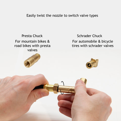 weird bike tire nozzle