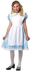 Image of a girl wearing an Alice in Wonderland costume