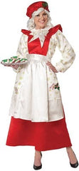 Image of a woman wearing a Mrs Claus costume