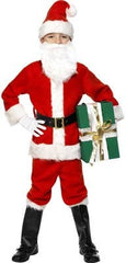 Image of a boy in a Santa costume