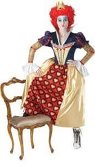 Image of a woman in ah Queen of Hearts costume