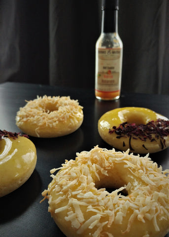 Vanilla Donuts with Burns and McCoy Mango Habanero Glaze