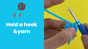 Hold a hook & yarn