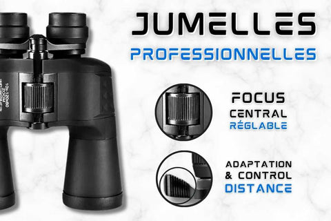 Détails de jumelles professionnelles