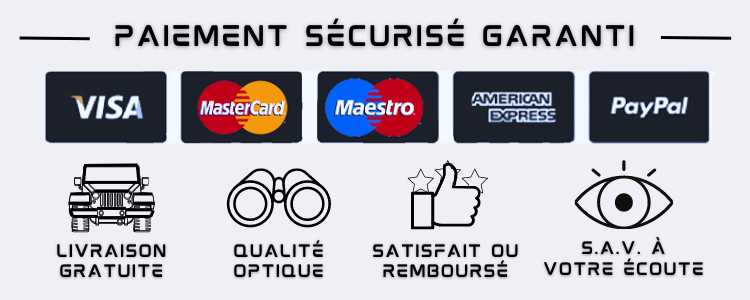 Objectif Vision : Paiement Sécurisé, livraison gratuite, qualité prix.