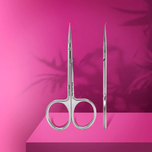 Professional cuticle scissors with hook for left-handed users EXPERT 13 TYPE 3 - Sirooni