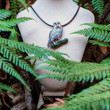 Kakapo Pendant - Gilded Kea Jewellery 