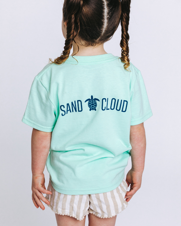 SC Whale Tail Kids Tee - Soft Mint