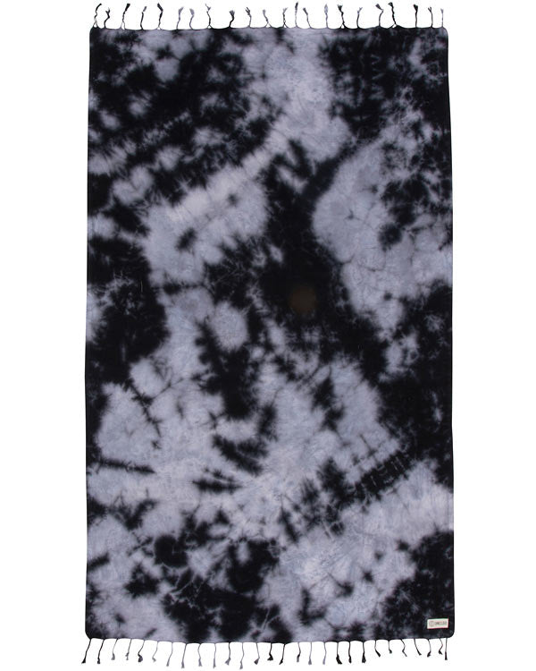 Black Acid Wash Beach Towel- Sand Cloud