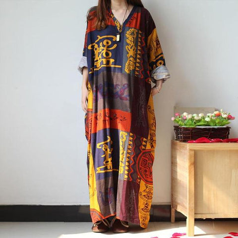 Chinese Legends Plus Size Kaftan