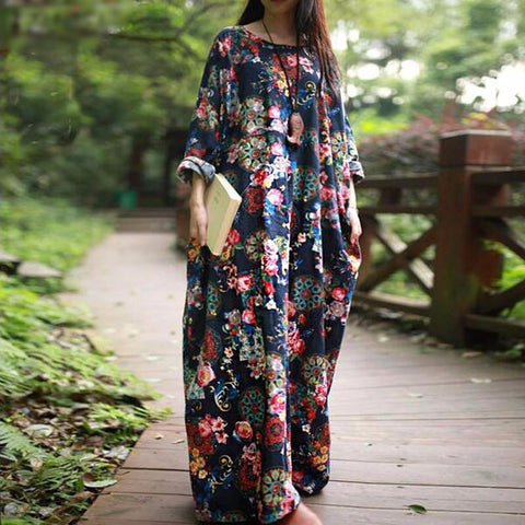 Plus Size Dresses | FLOWER POWER MAXI DRESS