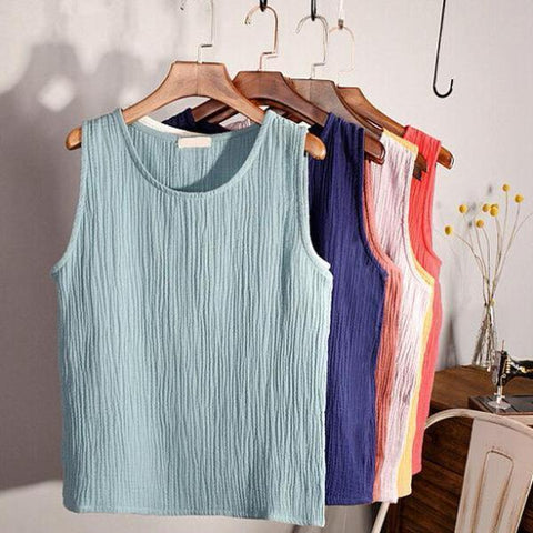 Cotton Linen Tank Tops