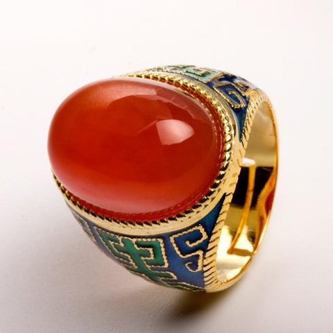 Red Agate Ring