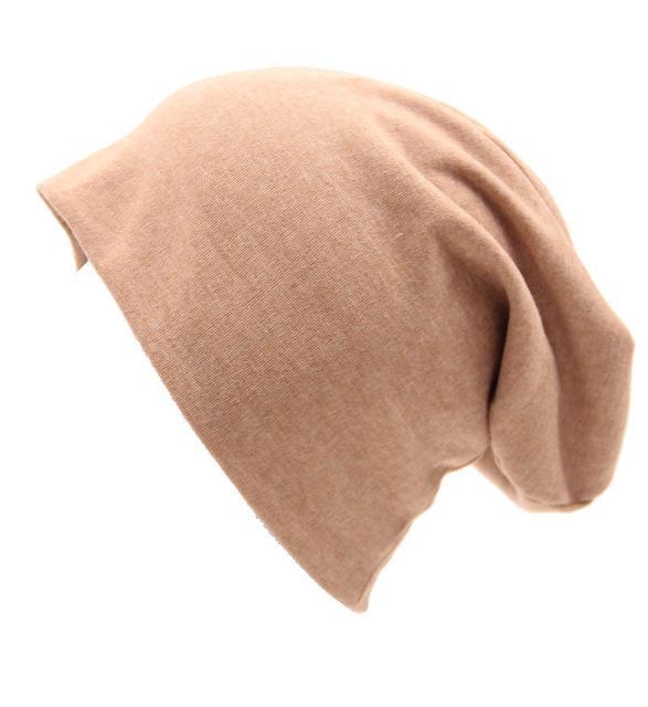 cambioprcaribe Beanie Hats Cream Slouch Fit Casual Beanie