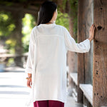 Button up Cotton and Linen Shirt  | Zen
