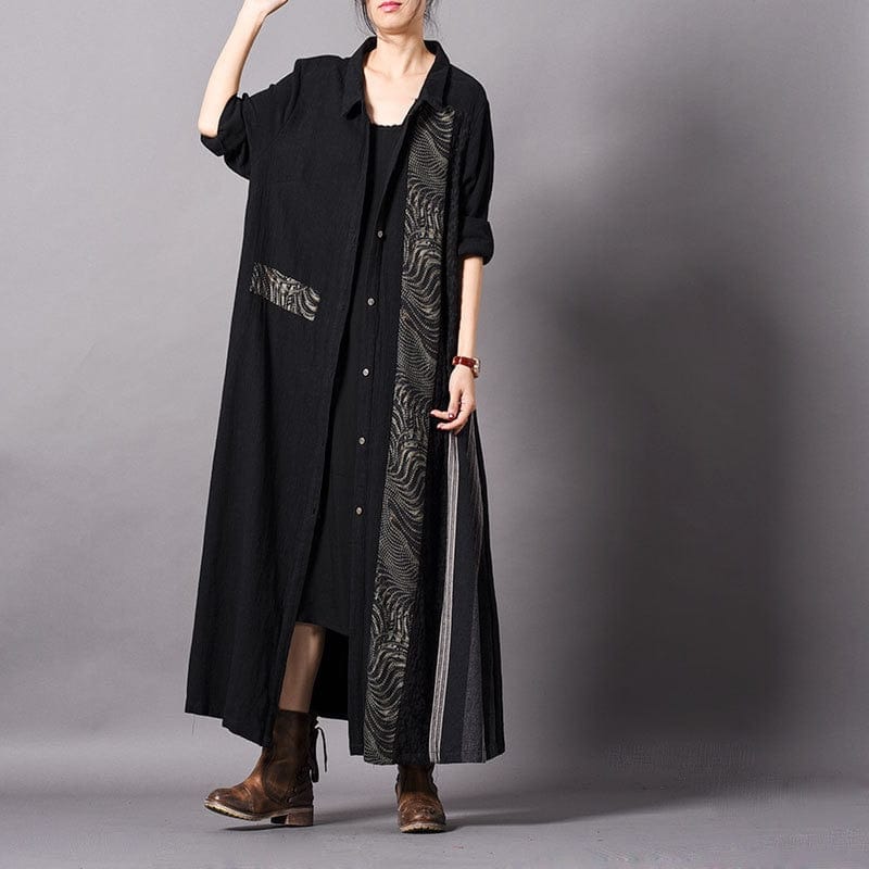 cambioprcaribe Cardigans Asian Beauty Long Black Cardigan | Nirvana