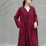 cambioprcaribe Cardigans Cotton Linen Long Wrap Cardigan