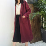 Casual Long Sleeve Trench Coat