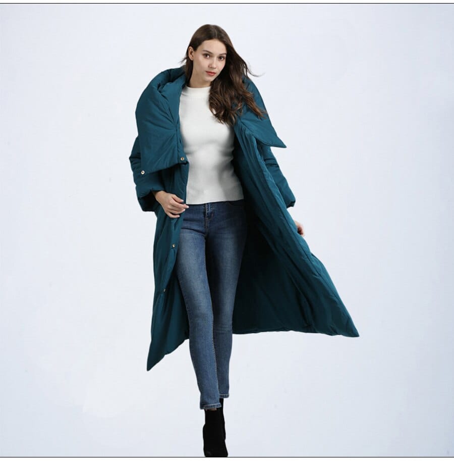 cambioprcaribe Coats Mia Long Hooded Puffer Coat