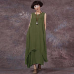 cambioprcaribe Dress Army Green / XXXL Gypsy Soul Double Layered Sundress  | Zen