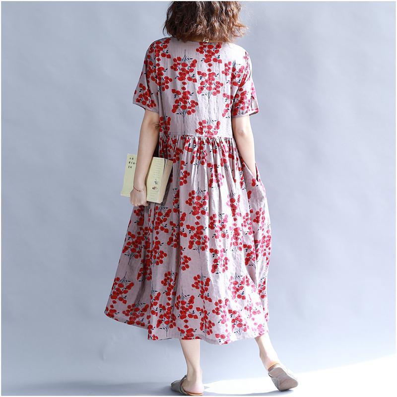 cambioprcaribe Dress Floral Modesty Empire Waist T-Shirt Dress