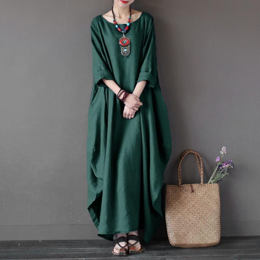 Delilah Oversized Short Sleeves Maxi Dress