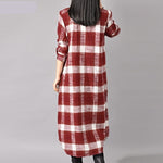 cambioprcaribe Dress Grunge Style Plaid Shirt Dress