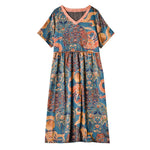 cambioprcaribe Dress Loose Silk Boho Dress | Nirvana