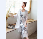 cambioprcaribe Dress Midi Floral Dress + Cardigan | OOTD