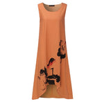 cambioprcaribe Dress Orange / S Floral Lily Sun Dress