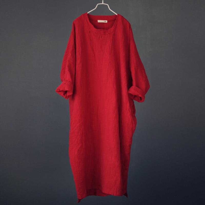 Simply Zen Long Sleeve Linen Dress  | Zen