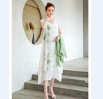 cambioprcaribe Dress Short Sleeve Floral Dress + Cardigan