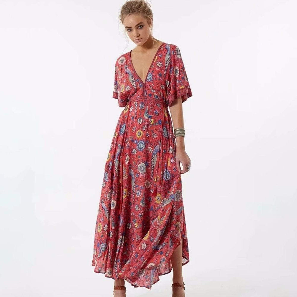 Starshine Floral Hippie Maxi Dress – Buddhatrends