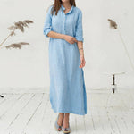 Zen Casual Button Up Blouse Dress  | Zen